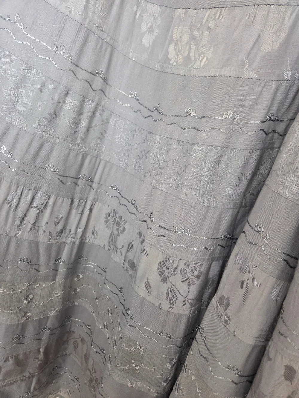 Coldwater Creek Boho Tiered Blue Maxiskirt Sz 1X Preloved - Picture 8 of 10
